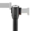 Jubilee Set of 2 Retractable Stanchions for Crowd Control - Black Posts with