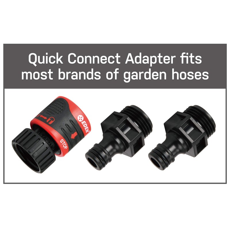 Eden 94805 Metal Thumb Control Heavy Duty Garden Hose Nozzle,