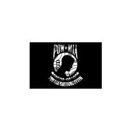 3" x 5" Pow Mia Flag Sticker