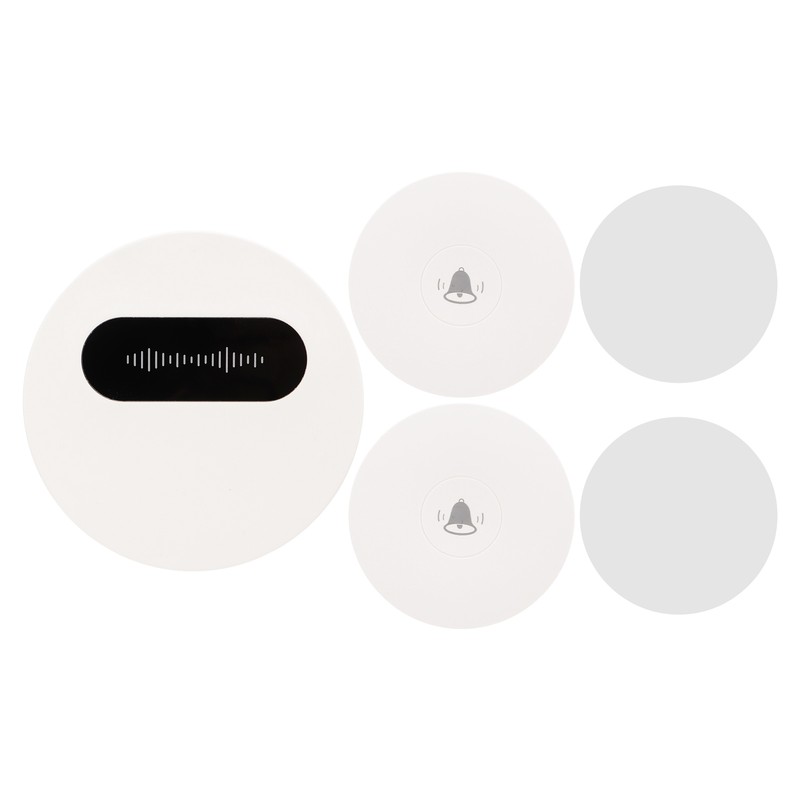 Wireless Doorbell Self Generating 1 Receiver 2 Push Button Battery