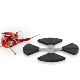 AdHoc TU41 ausziehbarer und Rutschfester Topfuntersetzer Flex, Silikon/Edelstahl