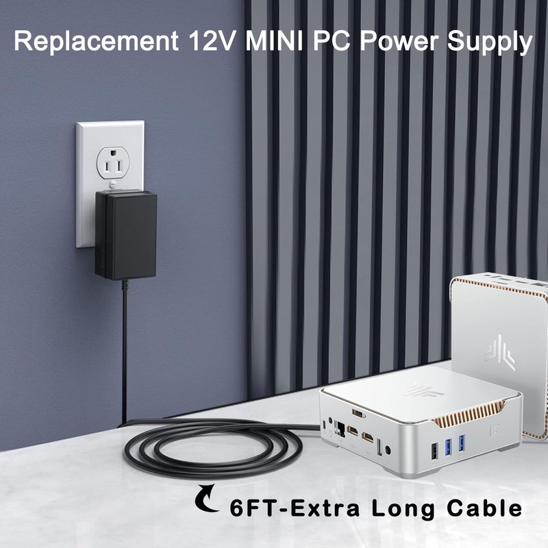 12V Mini PC Power Supply for Mini PC - KAMRUI
