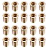sourcing map Wood Furniture M8x20mm Threaded Insert Nuts Interface Hex