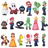 Isaneihas 18 pcs/Set Mario Figures Toy - Mario & Luigi
