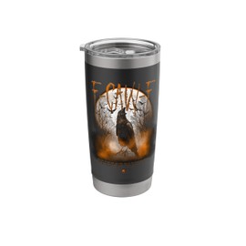 F-Caw-F Funny Raven Gothic Crow Gothic Humor Stainless Steel Insulated Tumbler
