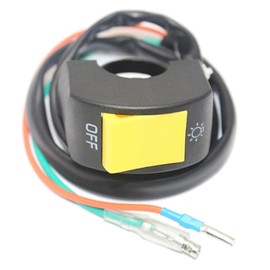 KOZEEY 【ノーブランド 品】オートバイ　ATVバイク　7/8　ハンドルバー　ヘッドライト　LED　スポット　ライト　ランプ　キル　スイッチ