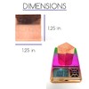 100% Solid Copper Cube ~1.25in 6 Sided Shaped for Meditation,