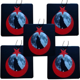 Türkiye Turan Bozkurt Ay yıldız 5'li tasarımlı Araba Oto Oda Kokusu Aksesuarı Car freshner