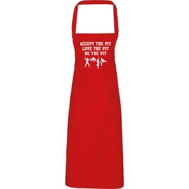 Hippowarehouse Accept The Pit Love The Pit Be The Pit mosh Apron kitchen cooking painting DIY onesize adult