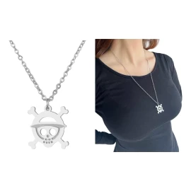 Yeshua Collar One Piece Acero Inoxidable Luffy Skull Jolly Roger Op