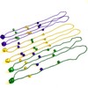 YSPPF 15 Pcs Mardi Gras Jingle Bell Beads Gold Purple