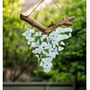 Handmade Raindrop Butterfly Recycled Glass Hanging Mobile Wind Chime Suncatcher