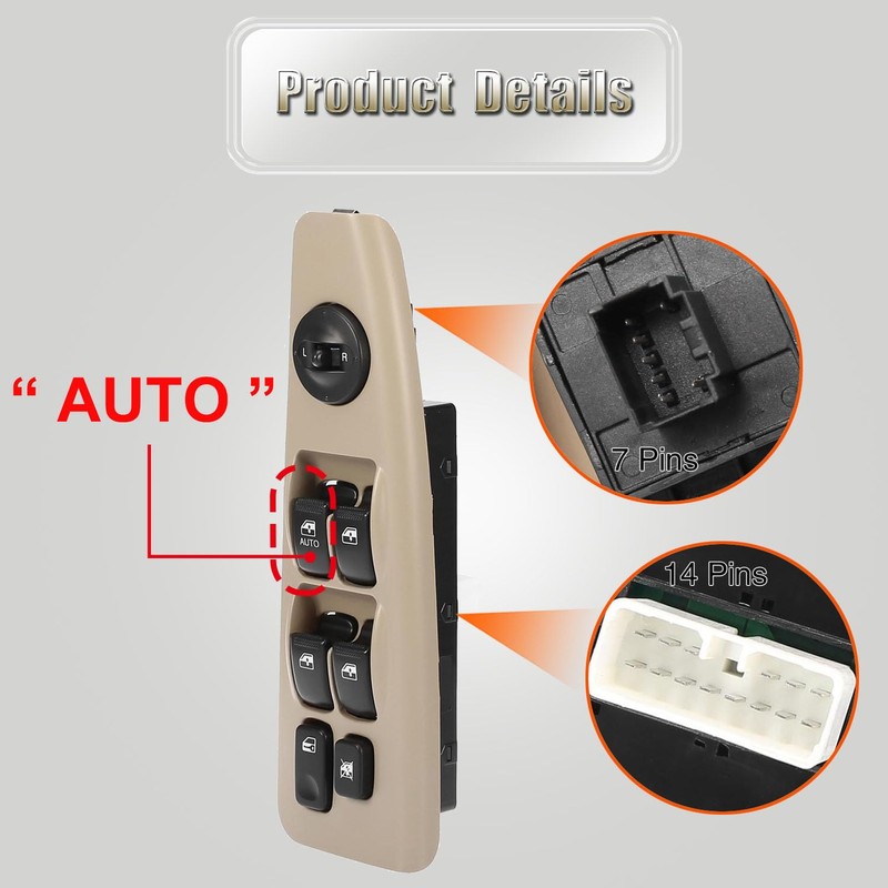 93570-2F200 Front Left Power Auto Window Switch Driver Compatible with