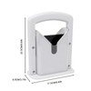 Bagel Slicer, Safety Handle, Bagel Cutter Stainless Steel (White)