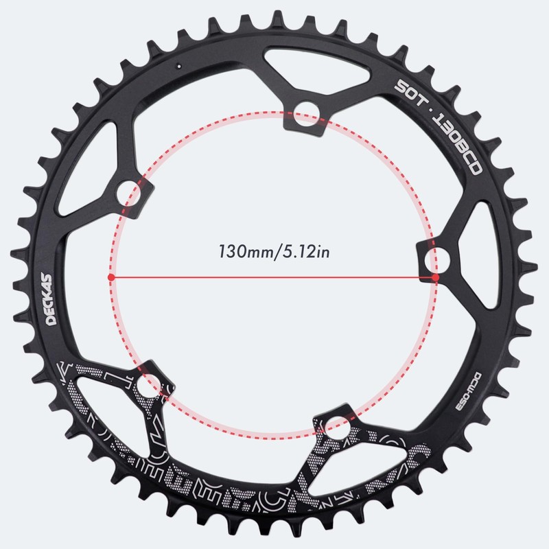 DJC Bike Chainring 130BCD 40 Teeth to 58 Teeth Round