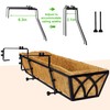 Y&M Window Boxes Horse Trough with Coconut Coir Liner, 30