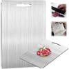 Bzzerumy 26 x 14 cm Titanium Chopping Board, High-Quality Titanium