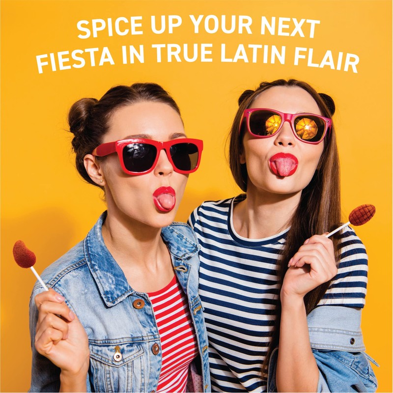 Vero Banda Fuego Mix Assorted Chili Lollipops, Artificially Flavored, Net