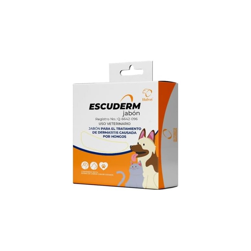 Jabón Dermatologico para Perros y Gatos, 80 Gr