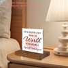 She Became a Speech Pathologist Acrylic Desk Sign, Inspirational Gift