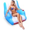 GoFloats Lazy Buoy Floating Pool Lounge Chair with Cup Holders
