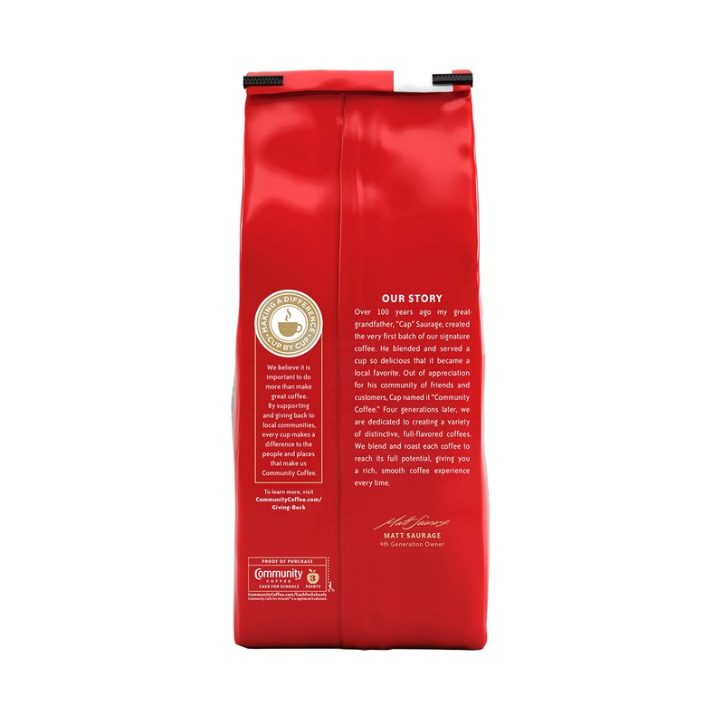 Community Coffee Café Special Blend Ground Coffee, Medium-Dark Roast, 32