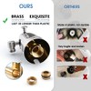 PROOX All Metal Tub Spout with Diverter Brushed Nickel, Diverter