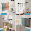 MOOCHE 60 cm Towel Rail Black - 304 Stainless Steel