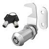 BOZXYE 1 Pack Toolbox Locks with Keys, Hook Cam, 1-1/8"