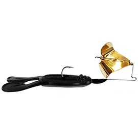 Big Bite Baits STBUZZ14-03 1/4oz Tour Toad Buzzbait Gold Blade/Black Toad