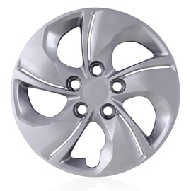 WOLFSTORM 1PC 15" Hubcap for Honda Civic 2013-2015 Steel Wheel, Single R15 Car Hubcaps Snap On Installation 15 Inch Wheel Rim Cover, Silver