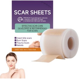 Cinta de silicona para cicatrices DMMYBJ – Reduce y previene marcas, 4 cm × 1,5 m