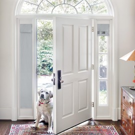 Pony Dance Privacy Curtains for Entry Door & Patio - Thermal Insulate Covering, 12x72 Inch, Sliver Grey, 1 Panel