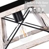 Luupyia Farmhouse Ceiling Light Fixture Semi Flush Mount, One-Light Square