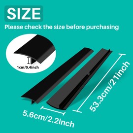 Gap Filler for Stove and Counter - Kitchen Stove Counter Gap Cover Silicone Gap Cover Between Stove and Counter 21 Inches Black