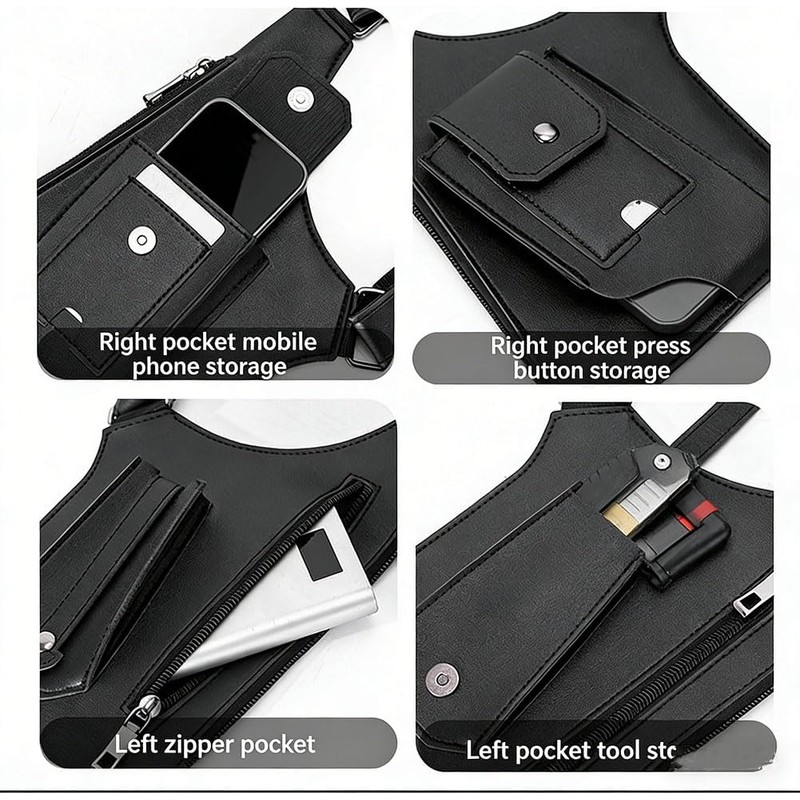 Premium Leather Underarm Shoulder Bag, Adjustable Underarm Shoulder Bag For