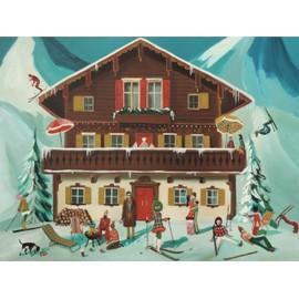 New York Puzzle Company - Janet Hill Mountain Moguls - 1000 Piece Jigsaw Puzzle for Adults by Janet Hill