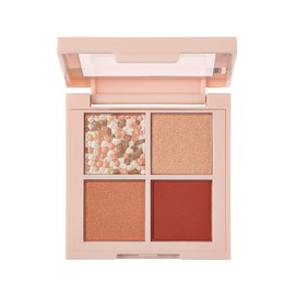Revlon Dazzle Eyeshadow Quad 002 Sunset Brick Color Image: Smokey Terracotta Japan Development Eye Shadow 0.1 oz (3.0 g)