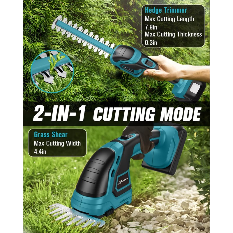 HEINPRO Cordless Hedge Trimmer Compatible with Makita 18V Battery (No