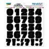 Numbers Punctuation Black Novelty Gift Locker Refrigerator Vinyl Magnet Set