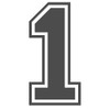 Applicable Pun Varsity Number 1 - Vinyl Decal - Dark