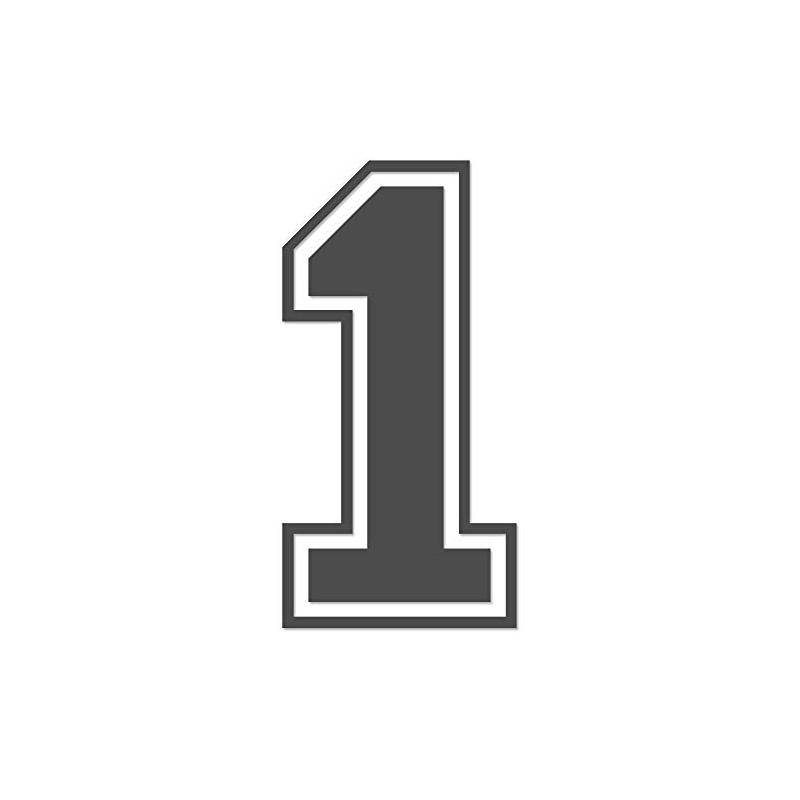 Applicable Pun Varsity Number 1 - Vinyl Decal - Dark