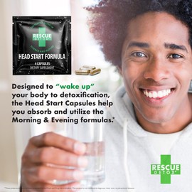 Rescue Detox 5 Day Permanent Detox Kit - 72ct Capsules | Comprehensive Full Body Cleanse with Bonus Instant ICE Caps