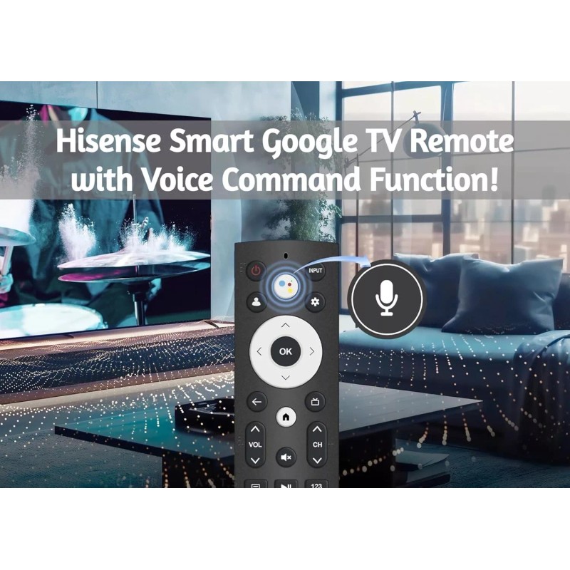 For Hisense Original ERF3V0H Remote Control for All Hisense Google