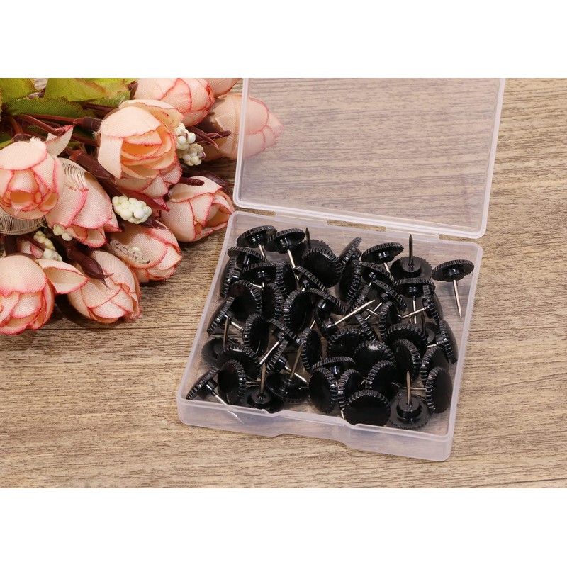 Tupalizy 50PCS Push Pins Decorative Thumb Tacks for Cork Bulletin