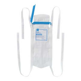Medline Refillable Ice Bags with Clamp Closure 5" x 12", 4 Ties, Box