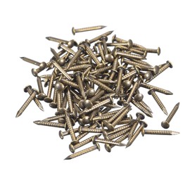 sourcing map 120 Pcs Small Tiny Nails 1.2mmx10mm(DXL) Tiny Brass Nails Hardware Nails Small Nail for Wooden DIY Decorative Boxes Household Accessories, Bronze Tone