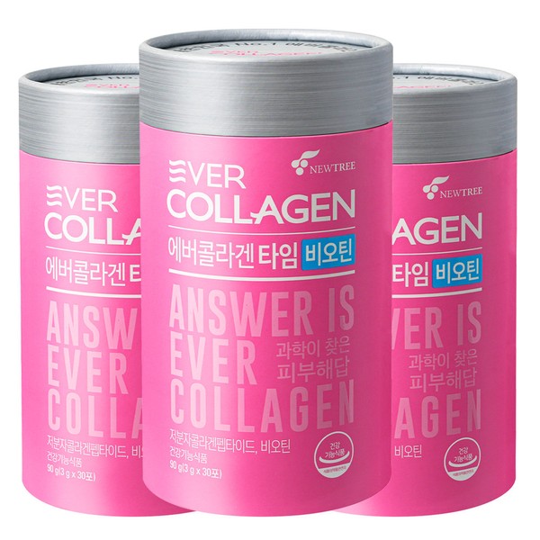 Ever Collagen Time Biotin 3g x 30 packets (3 packs) / 에버콜라겐 타임 비오틴 3g x 30포 (3통)