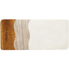 Things Remembered Engraved Marble & Wood Wave Serving Board (Free Customization)