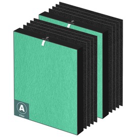 115115 HEPA Toxin Absorber Replacement Filter A for Winix Plasmawave Air Purifier C535 5300 5300-2 6300 6300-2 P300 AM90 C909 9800,2 x True HEPA Size 21 Filters + 8 x Carbon Pre-Filters